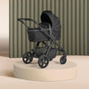 Silver Cross Wave 3 Single to Double Pram Bundle (12 Piece) - Onyx