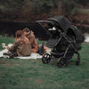 Silver Cross Wave 3 Single to Double Pram Bundle (12 Piece) - Onyx