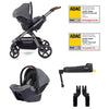 Silver Cross Wave 3 Single to Double Travel System Ultimate Bundle (20 Piece) - Lunar