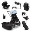 Bugaboo Dragonfly Ultimate Newborn Bundle - Graphite/Midnight Black - Skyline Blue Complete