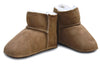 Baa Baby Tabbed Sheepskin Booties - Chestnut