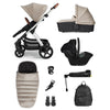 Silver Cross Tide Travel System and Accessory Bundle - Stone