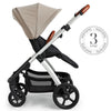 Silver Cross Tide Travel System and Accessory Bundle - Stone