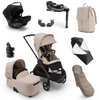 Bugaboo Dragonfly Ultimate Newborn Bundle - Black/Desert Taupe Complete