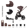 Venicci Upline 2 SE Complete Pram, Accessory and Travel System Bundle - Burgundy
