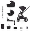 Venicci Claro 3-in-1 Travel System and Accessory Bundle - Noir