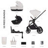 Venicci Claro 3-in-1 Travel System and Accessory Bundle - Vanilla