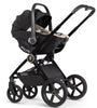 Venicci Upline 2 Complete Pram, Accessory and Travel System Bundle - All Black