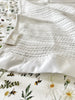 The Gilded Bird Organic Cellular Blanket - White Pram & Crib