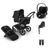 Bugaboo Fox 5 Renew & Cybex Cloud T Travel System - Black/Heritage Black