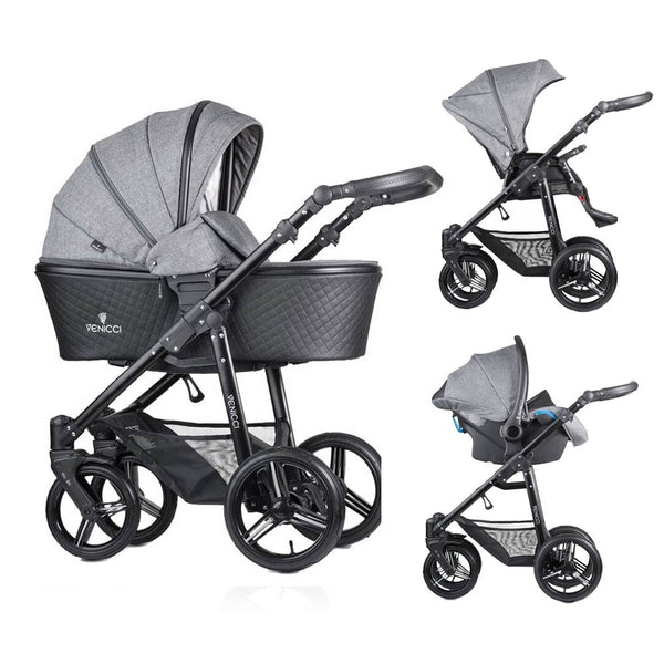 Venicci Shadow 3-in-1 Travel System - Denim Grey