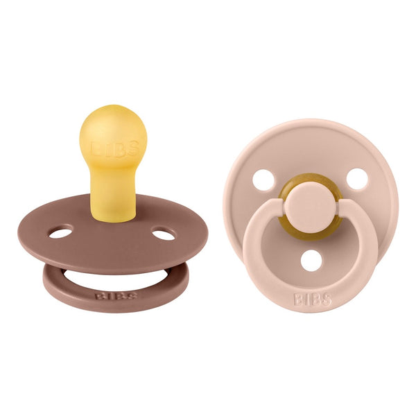 Bibs Colour Pacifiers Pack of 2 - Woodchuck/Blush