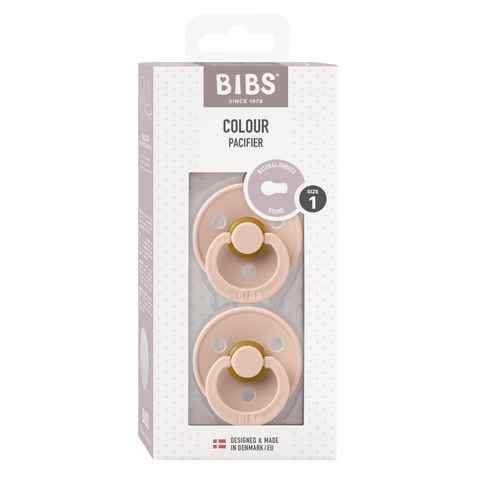 Bibs Colour Pacifiers Pack of 2 - Blush/Blush