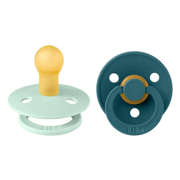 Bibs Colour Pacifiers Pack of 2 - Nordic Mint/Forest Lake