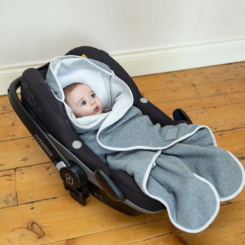 Purflo Cosy Wrap Travel Blanket - Minimal Grey