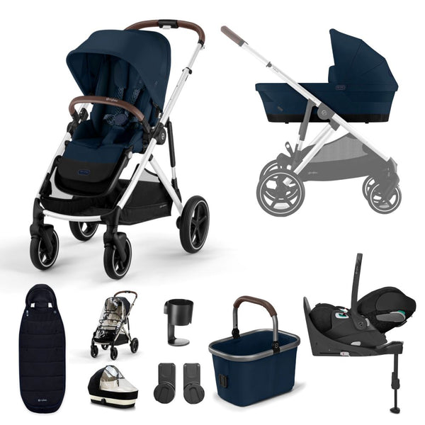 Cybex Gazelle S Luxury Travel System Bundle - Ocean Blue