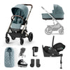 Cybex Balios S Lux 10 Piece Luxury Travel System Bundle - Sky Blue