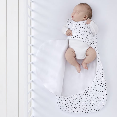 SnuzPouch Baby Sleeping Bag - Mono Spots