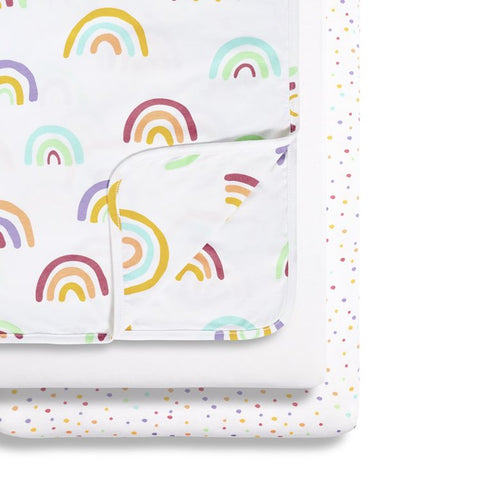 Snuz Crib Bedding Set - Colour Rainbow