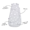 SnuzPouch Baby Sleeping Bag - White Stars