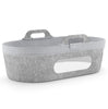 SnuzBaskit Dark Grey Moses Basket and Dove Stand