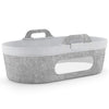 SnuzBaskit Dark Grey Moses Basket and Dove Stand