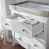 CuddleCo Clara 3 Piece Nursery Furniture Set - White & Driftwood Ash
