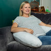 Purflo Breathe Pregnancy Pillow - Minimal Grey