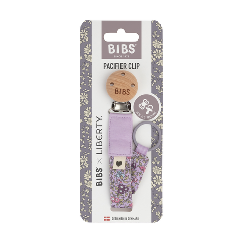 BIBS X LIBERTY Pacifier Clip - Chamomile Lawn Violet Sky