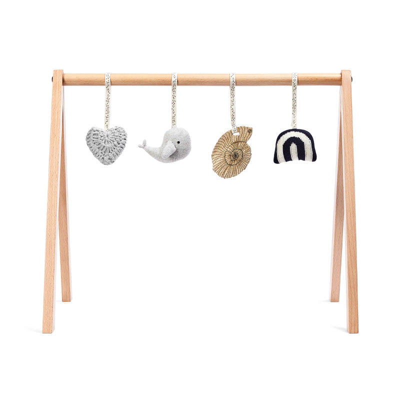 Little Green Wooden Baby Play Gym and Charms Set - Ocean Rainbow – Bumpstart Babyshop