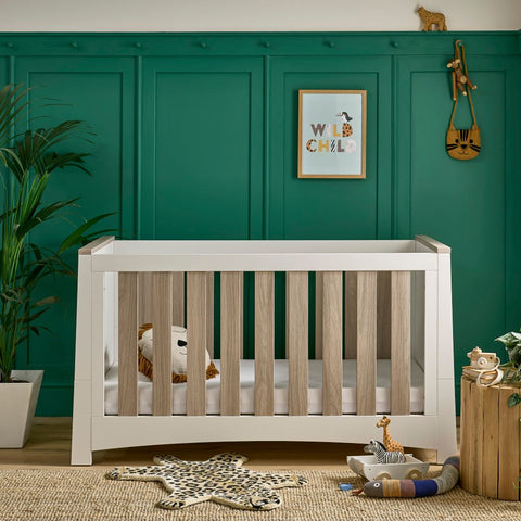 CuddleCo Ada Cotbed - White & Ash