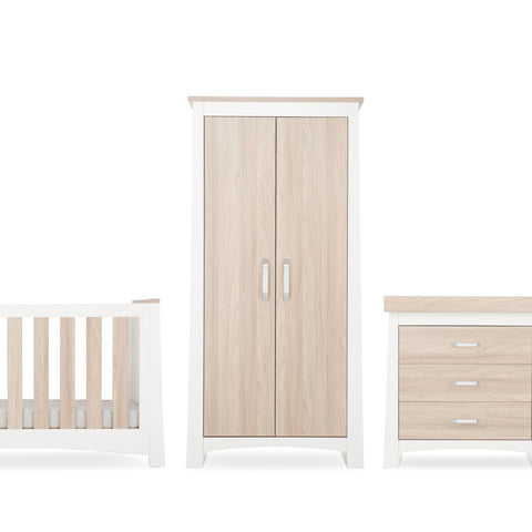 CuddleCo Ada 3 Piece Furniture Set - White & Ash