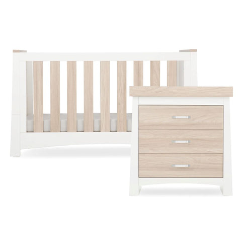 CuddleCo Ada 2 Piece Furniture Set - White & Ash