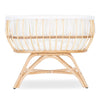 CuddleCo Aria Rattan Crib - Natural