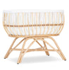 CuddleCo Aria Rattan Crib - Natural