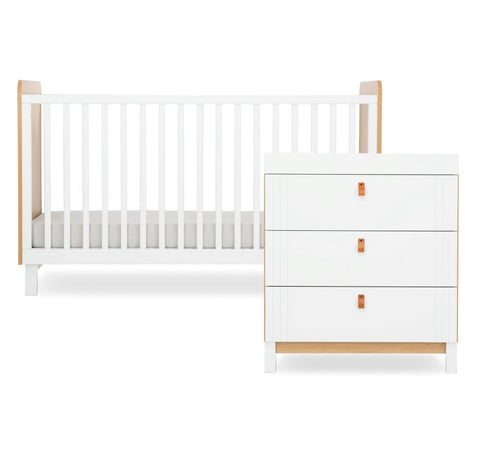 CuddleCo Rafi 2 Piece Furniture Set - Oak & White