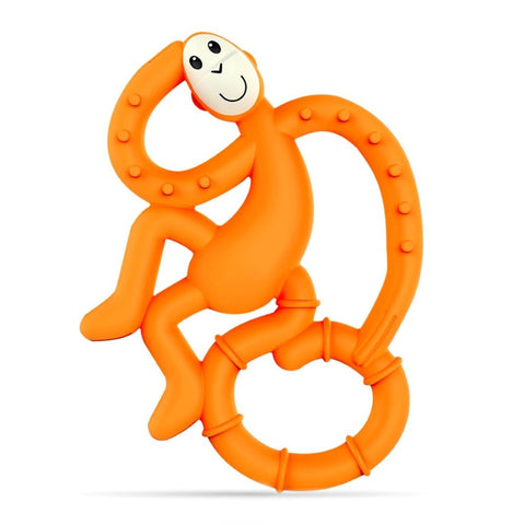 Matchstick Monkey Mini Monkey Teether - Orange