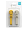 Matchstick Monkey Double Soother Clips - Lion & Giraffe