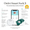 Owlet Monitor Duo: Smart Sock 3 + Cam 2 - Deep Sea