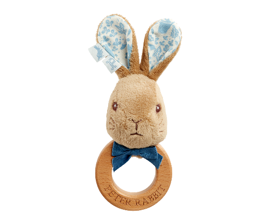 Peter Rabbit Signature Wooden Ring Rattle