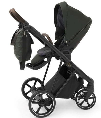 Babystyle Prestige Pram and Accessory Bundle - Spruce/Black Vogue Chassis
