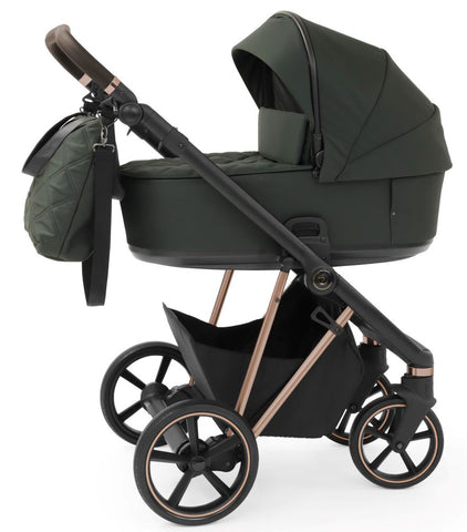 Babystyle Prestige Pram and Accessory Bundle - Spruce/Copper Vogue Chassis